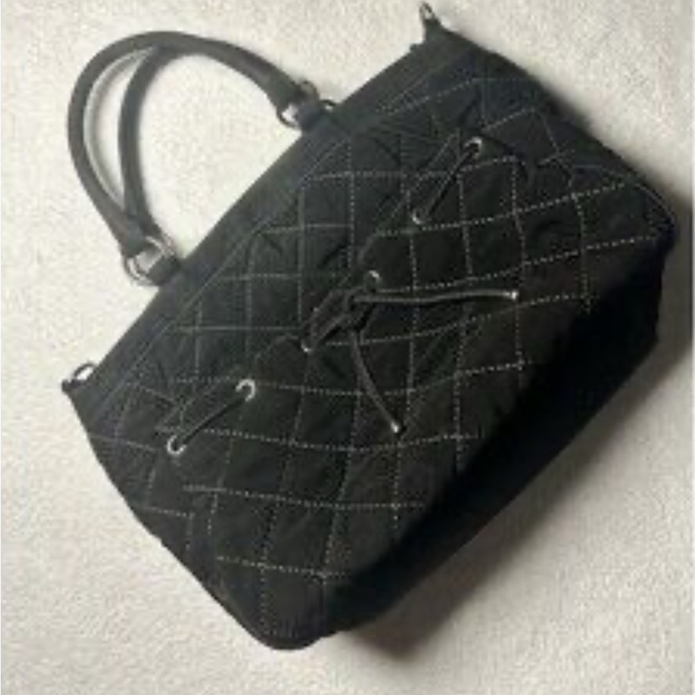 Vera Bradley Black Quilted Shoulder Bag